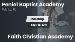 Matchup: Peniel Baptist Acade vs. Faith Christian Academy 2018
