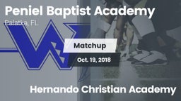 Matchup: Peniel Baptist Acade vs. Hernando Christian Academy 2018