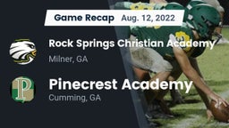 Recap: Rock Springs Christian Academy vs. Pinecrest Academy  2022
