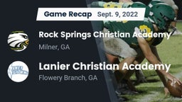 Recap: Rock Springs Christian Academy vs. Lanier Christian Academy 2022