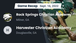 Recap: Rock Springs Christian Academy vs. Harvester Christian Academy  2022