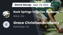 Recap: Rock Springs Christian Academy vs. Grace Christian Academy  2022