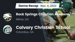 Recap: Rock Springs Christian Academy vs. Calvary Christian School 2022