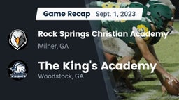 Recap: Rock Springs Christian Academy vs. The King's Academy 2023