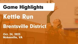 Kettle Run  vs Brentsville District  Game Highlights - Oct. 24, 2023