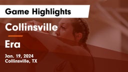Collinsville  vs Era  Game Highlights - Jan. 19, 2024