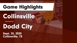 Collinsville  vs Dodd City Game Highlights - Sept. 25, 2020