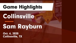 Collinsville  vs Sam Rayburn Game Highlights - Oct. 6, 2020