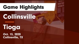Collinsville  vs Tioga  Game Highlights - Oct. 13, 2020