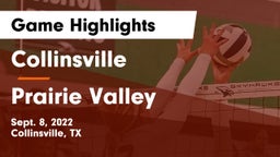 Collinsville  vs Prairie Valley  Game Highlights - Sept. 8, 2022