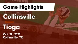 Collinsville  vs Tioga  Game Highlights - Oct. 20, 2023