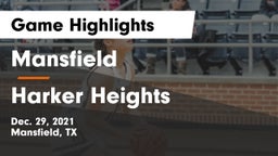 Mansfield  vs Harker Heights  Game Highlights - Dec. 29, 2021