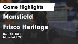 Mansfield  vs Frisco Heritage  Game Highlights - Dec. 28, 2021