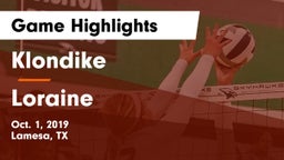 Klondike  vs Loraine Game Highlights - Oct. 1, 2019