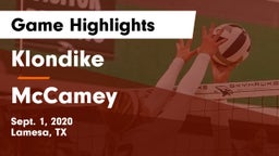 Klondike  vs McCamey Game Highlights - Sept. 1, 2020