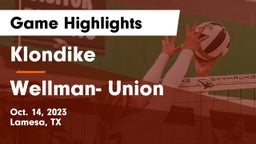 Klondike  vs Wellman- Union  Game Highlights - Oct. 14, 2023