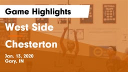West Side  vs Chesterton  Game Highlights - Jan. 13, 2020