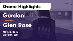 Gurdon  vs Glen Rose  Game Highlights - Nov. 8, 2018