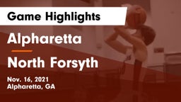 Alpharetta  vs North Forsyth  Game Highlights - Nov. 16, 2021