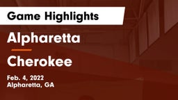 Alpharetta  vs Cherokee  Game Highlights - Feb. 4, 2022