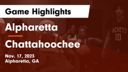 Alpharetta  vs Chattahoochee  Game Highlights - Nov. 17, 2023