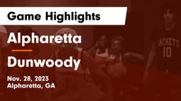 Alpharetta  vs Dunwoody  Game Highlights - Nov. 28, 2023