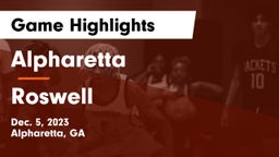 Alpharetta  vs Roswell  Game Highlights - Dec. 5, 2023