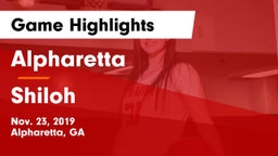 Alpharetta  vs Shiloh  Game Highlights - Nov. 23, 2019