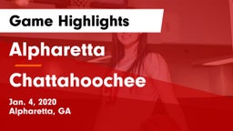 Alpharetta  vs Chattahoochee  Game Highlights - Jan. 4, 2020