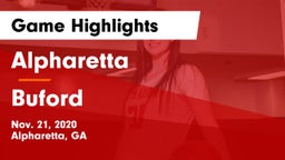 Alpharetta  vs Buford  Game Highlights - Nov. 21, 2020