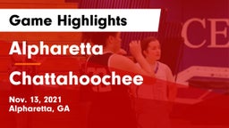 Alpharetta  vs Chattahoochee  Game Highlights - Nov. 13, 2021