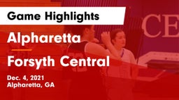 Alpharetta  vs Forsyth Central  Game Highlights - Dec. 4, 2021