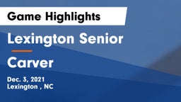 Lexington Senior  vs Carver  Game Highlights - Dec. 3, 2021