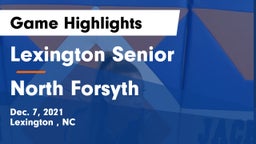 Lexington Senior  vs North Forsyth Game Highlights - Dec. 7, 2021