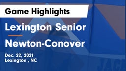 Lexington Senior  vs Newton-Conover  Game Highlights - Dec. 22, 2021
