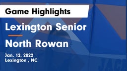 Lexington Senior  vs North Rowan  Game Highlights - Jan. 12, 2022