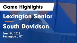 Lexington Senior  vs South Davidson  Game Highlights - Jan. 24, 2023
