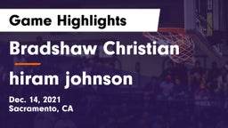Bradshaw Christian  vs hiram johnson  Game Highlights - Dec. 14, 2021