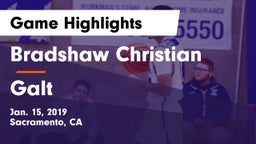 Bradshaw Christian  vs Galt  Game Highlights - Jan. 15, 2019