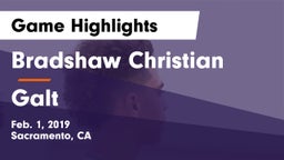 Bradshaw Christian  vs Galt  Game Highlights - Feb. 1, 2019