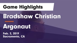 Bradshaw Christian  vs Argonaut  Game Highlights - Feb. 2, 2019