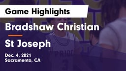 Bradshaw Christian  vs St Joseph Game Highlights - Dec. 4, 2021