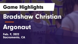 Bradshaw Christian  vs Argonaut Game Highlights - Feb. 9, 2022