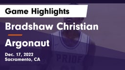 Bradshaw Christian  vs Argonaut Game Highlights - Dec. 17, 2022