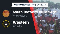Recap: South Broward  Bulldawgs vs. Western  2017