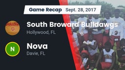 Recap: South Broward  Bulldawgs vs. Nova  2017