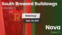 Matchup: South Broward High vs. Nova  2018