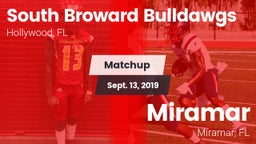 Matchup: South Broward High vs. Miramar  2019