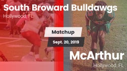 Matchup: South Broward High vs. McArthur  2019