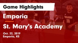 Emporia  vs St. Mary's Academy Game Highlights - Oct. 22, 2019